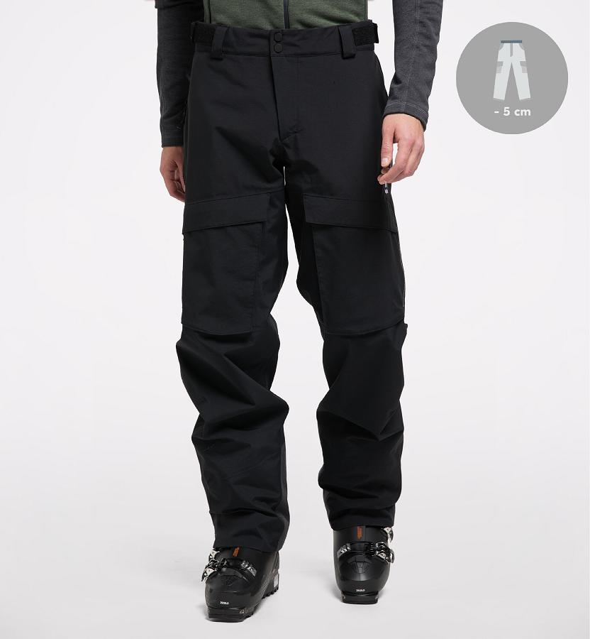 Haglöfs Elation GTX Ski Pants Black For Mens DTMYE8641 Australia